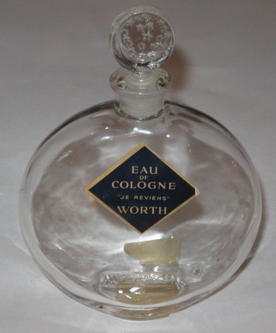 Perfume Lalique Style Bottle JE Reviens Vintage Lalique ' Je Reviens Worth
