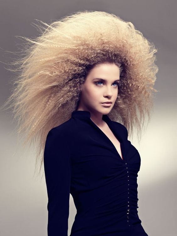 crimped hair