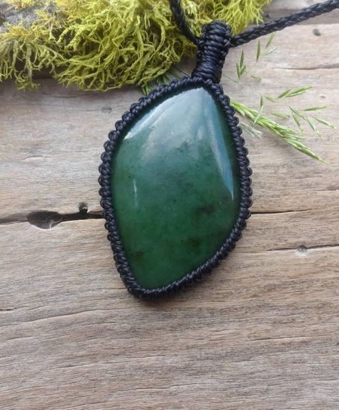 Green Jade Necklace By Shungitejewelrygift Nephrite Pendant - Green Heart Chakra Pendant Green Jade Necklace By Shungitejewelrygift Nephrite Pendant - Green Heart Chakra Pendant