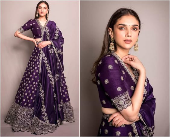 Aditi Rao Hydari Slays Various Styles Of Designer Lehengas | Fashion