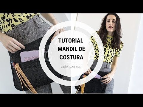 Tutorial Mandil De Costura Al Estilo De Los Aprendices De Maestros De La Costura Youtube Costura Mandil Patrones De Costura De Bolsas