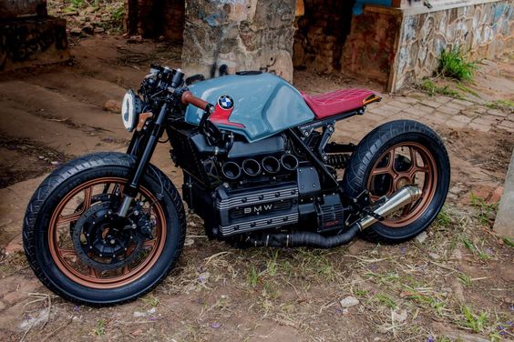 A Brazilian BMW K100 Cafe Racer With A CVT Transmission For Disabled Riders