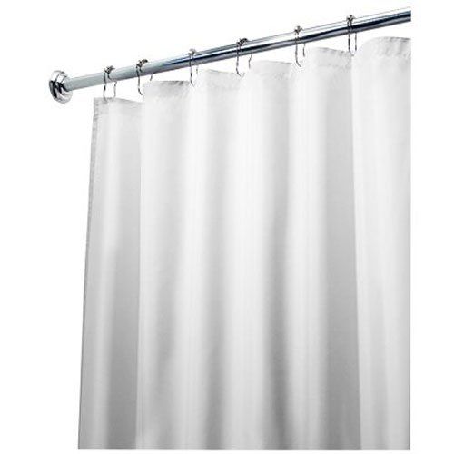 Interdesign 96 Inch Fabric Waterproof Extra Long Shower C Curtain Curtains Cool Fabric Shower Curtains, 96 Long Shower Curtain Liner