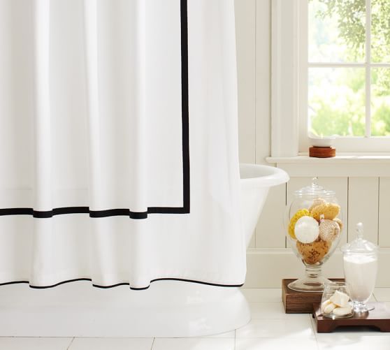 Home Furniture Decor Outdoor In 2022 White Shower Curtain Black Curtains Modern White Shower Curtain Black, Black Vinyl Bathroom Window Curtains