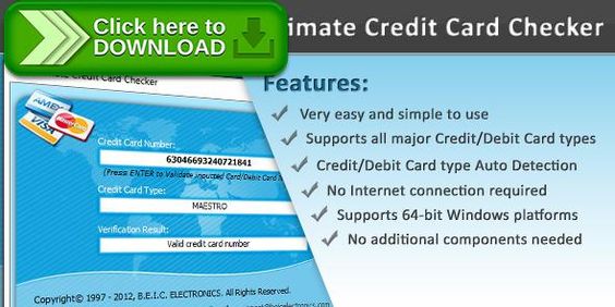credit card checker download