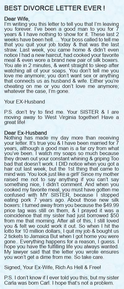 Nice letter from Husband to WifeNicer letter from wife back to - love letter to husband Nice letter from Husband to WifeNicer letter from wife back to - love letter to husband