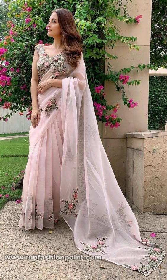 Dia Mirza in Anamika Khanna Saree - Rup Fashion Point
