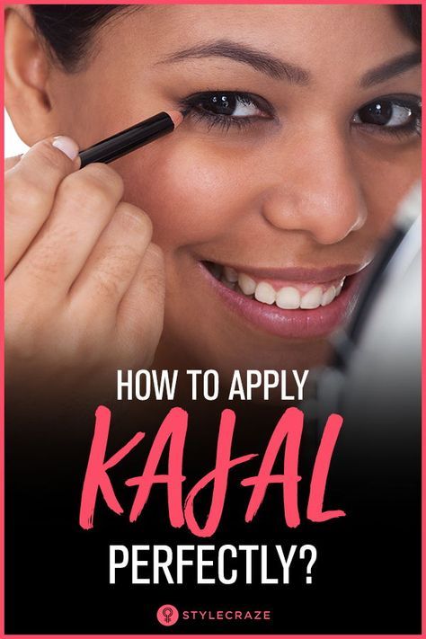 How To Apply Kajal On Eyes Perfectly? - Step by Step Tutorial #makeup #ideas #kajal #tutorial