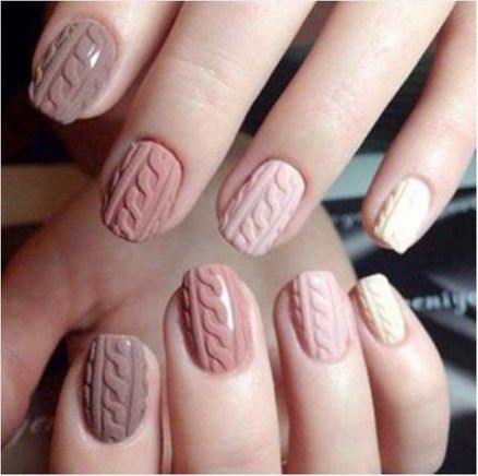 Nails Winter Design Cable Knit 59 Ideas #nails #design