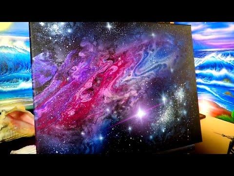 Acrylic Galaxy Painting Tutorial By Lanchen Designs Youtube Galaxy Painting Galaxy Art Painting Galaxy Painting Acrylic