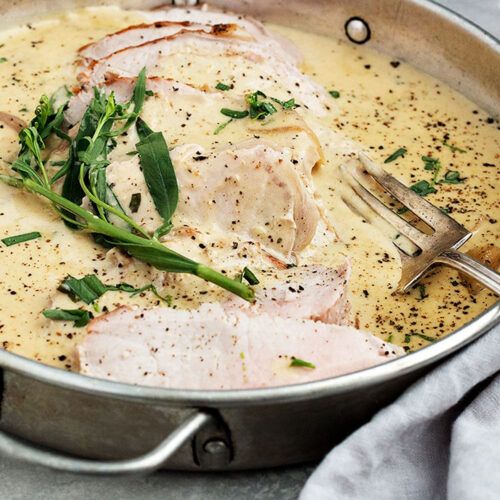 Pork Loin Tarragon - Seasons and Suppers
