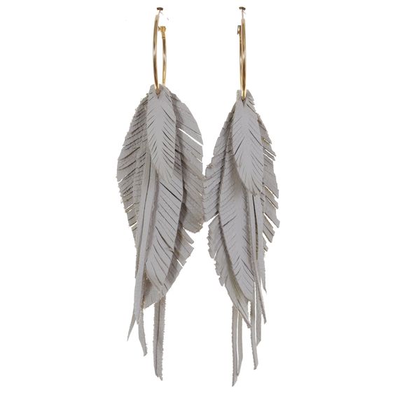 Cuir véritable Boucles d'oreilles BOHO Feuille Dangle Drop Ear Hook Women Fashion Jewelry Cuir véritable Boucles d'oreilles BOHO Feuille Dangle Drop Ear Hook Women Fashion Jewelry