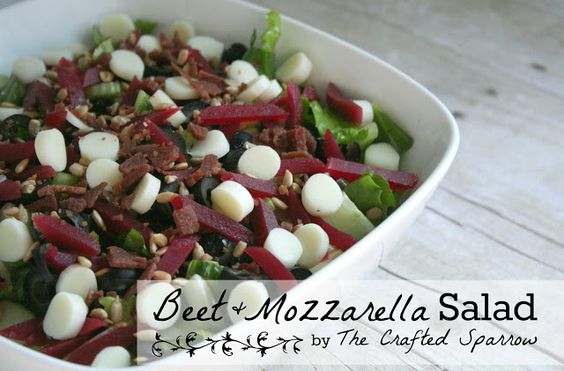 Beet and Mozzarella Salad for Easter Dinner
