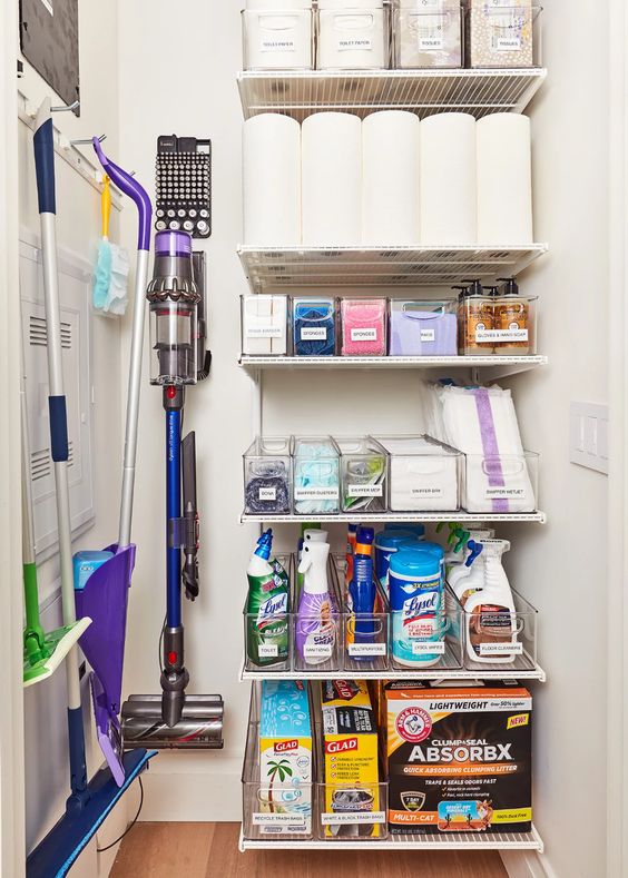2020 Real Simple Home Tour: Cleaning Closet