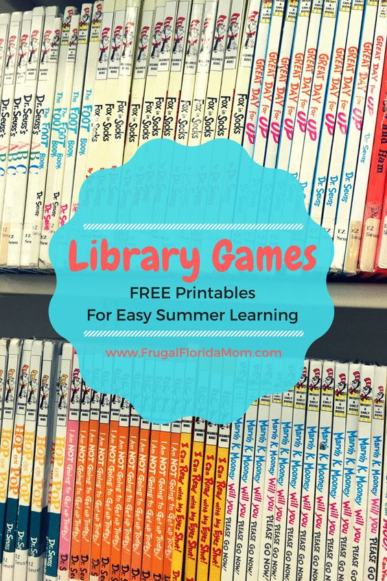 Fun Library Games - Free Printables For Easy Summer Learning