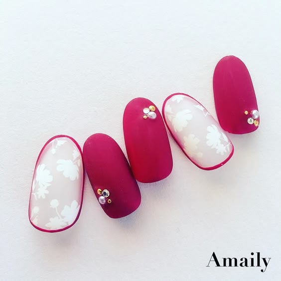 ピンク×マットネイル♡