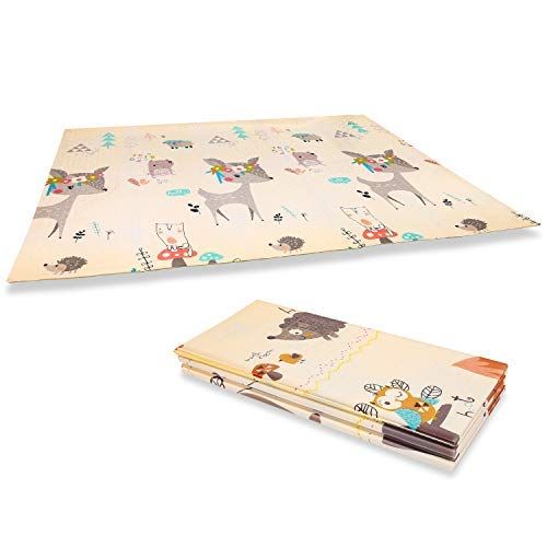 Baby Play Mat Folding Xpe Kids Double Sides Foam Playmatsforinfants Extra Large Portable Crawling Use For Indoo Playmat Baby Play Mat Folding Xpe Kids, Outdoor Foam Mats For Babies