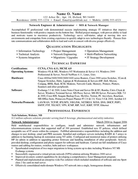 network administrator resume sample Career Development - administrator job description network administrator resume sample Career Development - administrator job description