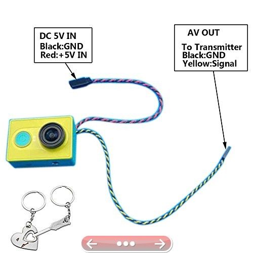 Blueskysea Fpv A V Video Output Transmission Tx Cable Line For Xiaomi Yi Sport Action Camera Xiaomiyi Sports Action Camera Action Camera Xiaomi Yi