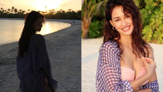 Disha Patani visited the Maldives earlier this year and has been constantly treating her massive Instagram fan base with sizzling bikini photos. Time and again, the Yodha actress treats her fans with some sexy photos and leaves them speechless with her beauty. She leaves no chance to share some scintillating bikini photos. On Monday, Disha Patani treated her fans with a fresh bikini picture from the Maldives. She shared a photo that shows her posing at the beach. And she looks breath-taking. In