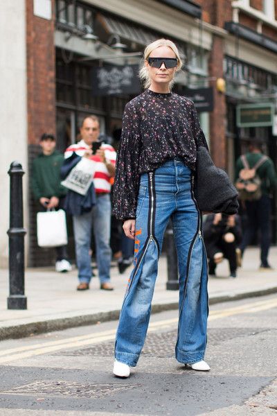 Attendees at London Fashion Week Spring 2017 - Street Fashion