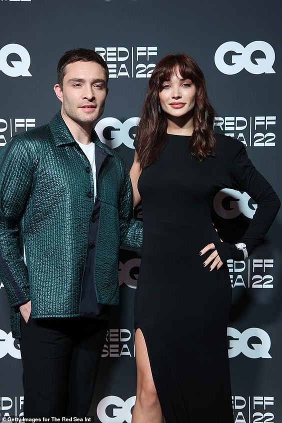 Ed Westwick cosies up to girlfriend Amy Jackson at the Red Sea International Film Festival | Daily Mail Online
