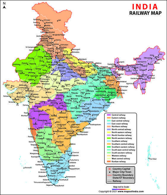 Indian Railways - Maps and Information