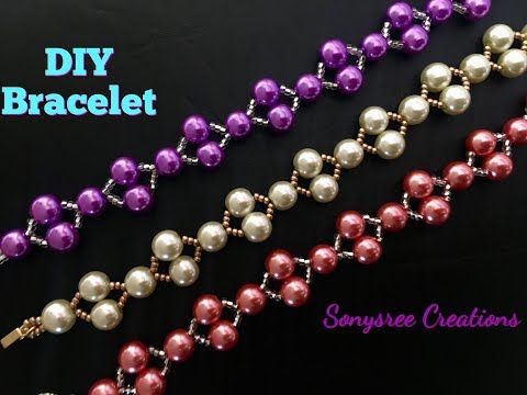 Simple And Quick Tutorial For A Beautiful Classic Bracelet Perfect For Christmas Present Youtube Wedding Bracelet Beaded Bracelets Bracelet Tutorial
