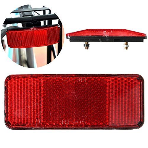 Bicycle Bike Safety Caution Warning Reflector Disc Rear Pannier Racks ^P
