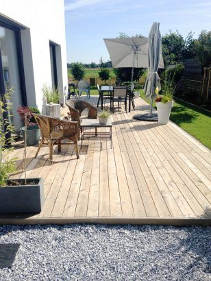 terrasse bois pour une maison cubique terrasse bois pour une maison cubique