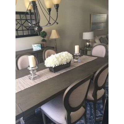 Primrue Hydrangeas Centerpiece In Planter In 2021 Dinning Room Table Decor Dining Room Table Decor Dining Room Table Centerpieces