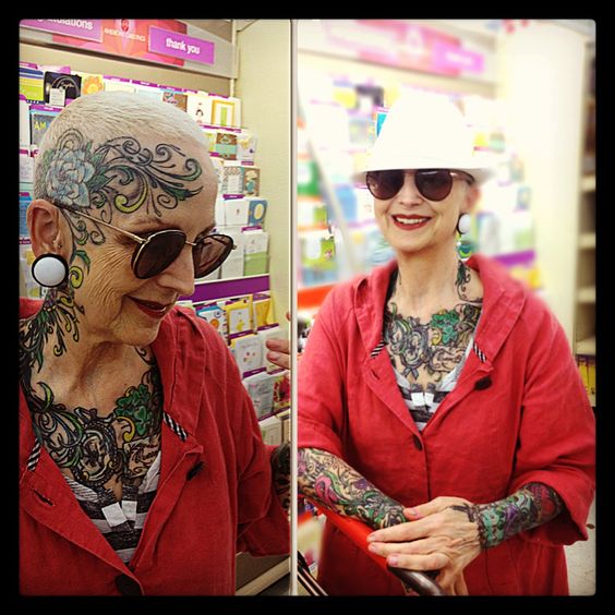 Beautiful elderly stranger. I asked if I could photograph her... The most refreshing and inspiring person I've ever met. She said "I need to put my lipstick on... I'm so vain"