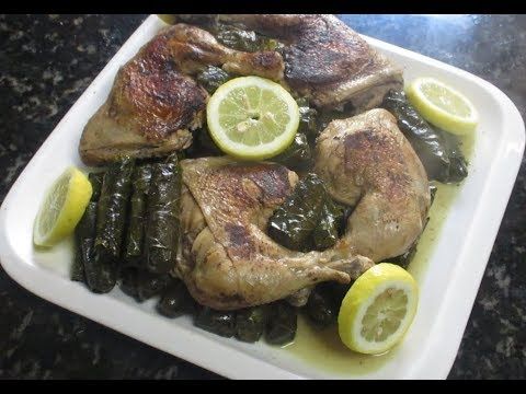 طريقه تحضير محشي ورق العنب يبرق يالنجي بالدجاج Youtube Recipes Mediterranean Cuisine Middle Eastern Recipes