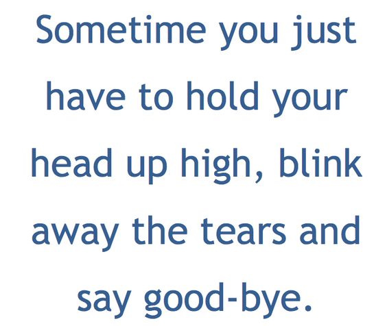 good bye