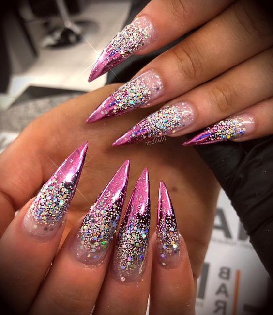 30 Best Stiletto Nail Art Designs 2019 Page 10 Of 33 With