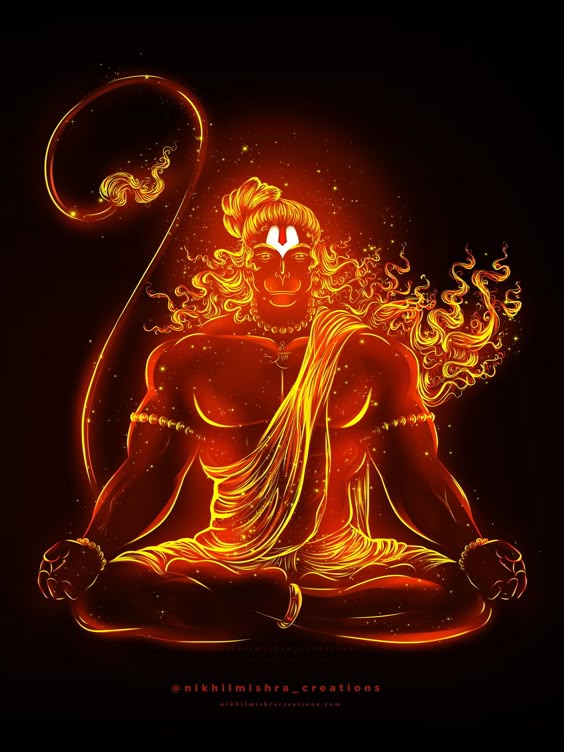 Hanuman ji Digital art , on ArtStation at https://www.artstation.com/artwork/YKwRmq