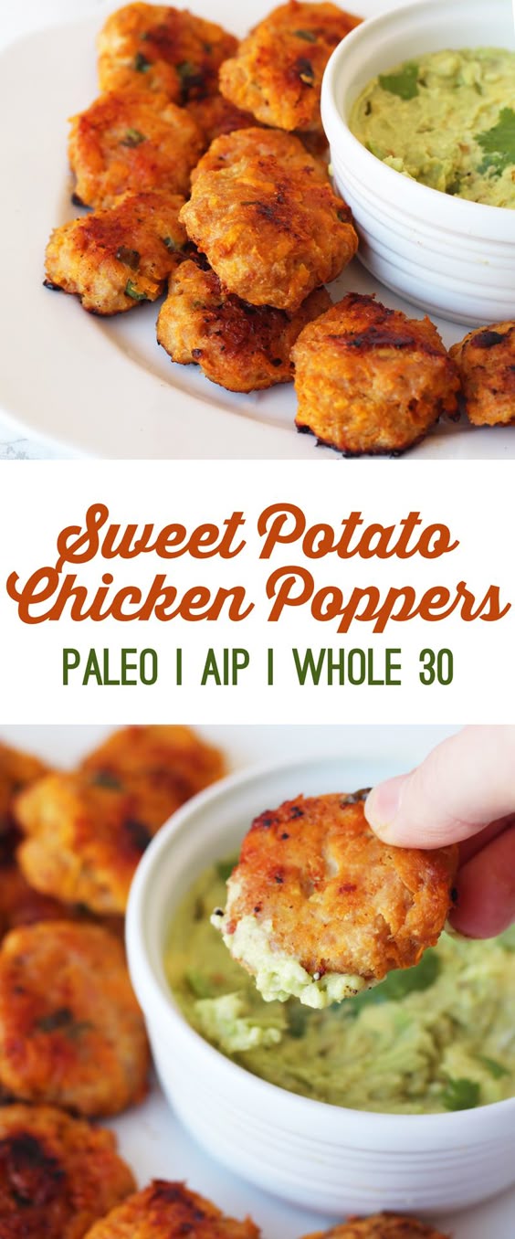 Sweet Potato Chicken Poppers