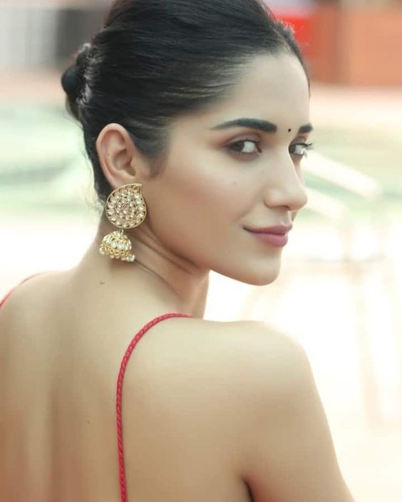 Ruhani Sharma In Lovely Saree Look - Gulte