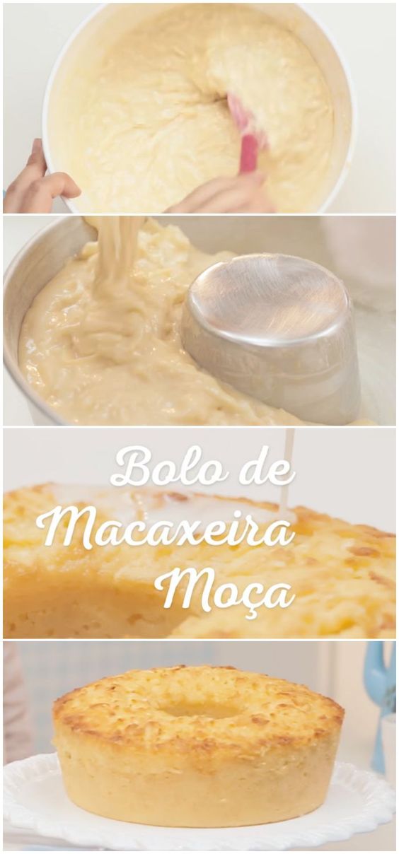 Bolo de Macaxeira Moça #bolo #macaxeira #mandioca #receita #gastronomia #culinaria #comida #delicia #receitafacil