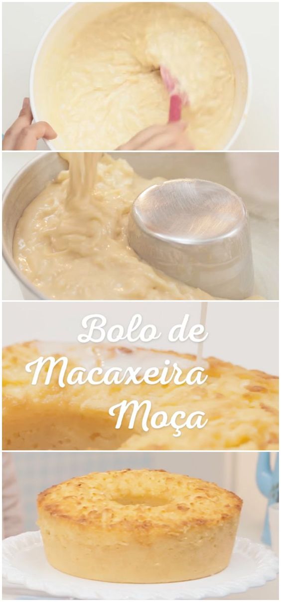 Bolo de Macaxeira MoÃ§a #bolo #macaxeira #mandioca #receita #gastronomia #culinaria #comida #delicia #receitafacil