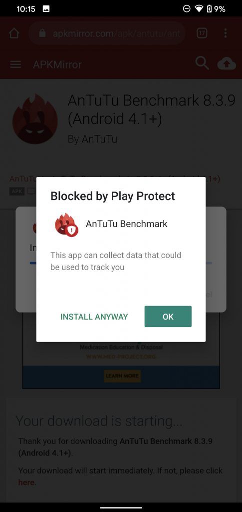 Google Play Protect Menghalang Pemasangan Apk Antutu Google Play Play Google Play Store