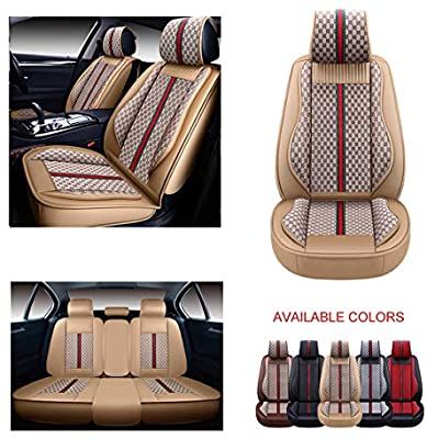 Com Oasis Auto Os 007 Leather Car Seat Covers Faux Leatherette Automotive Vehicle Cushio Best Baby Seats Leather Car Seat Covers, Truck Car Seat Covers