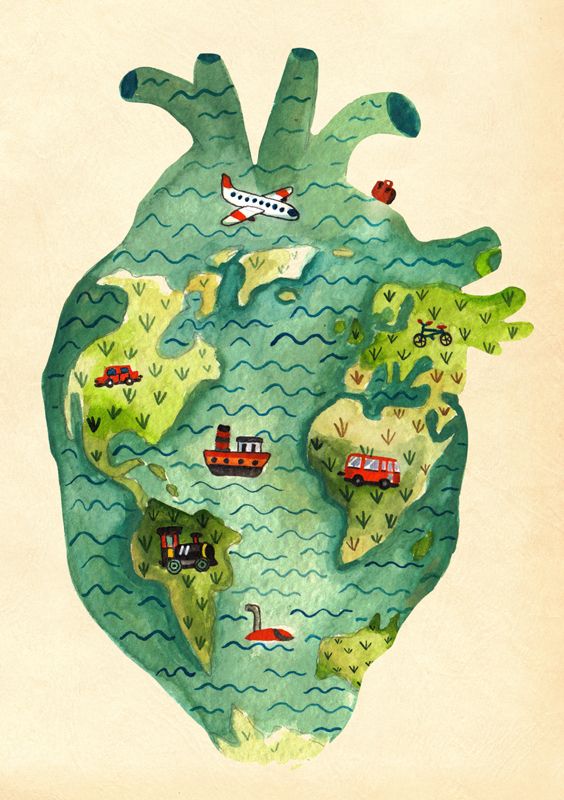 THINGS THAT FIT INSIDE A HEART - aitch - I love travelling <3