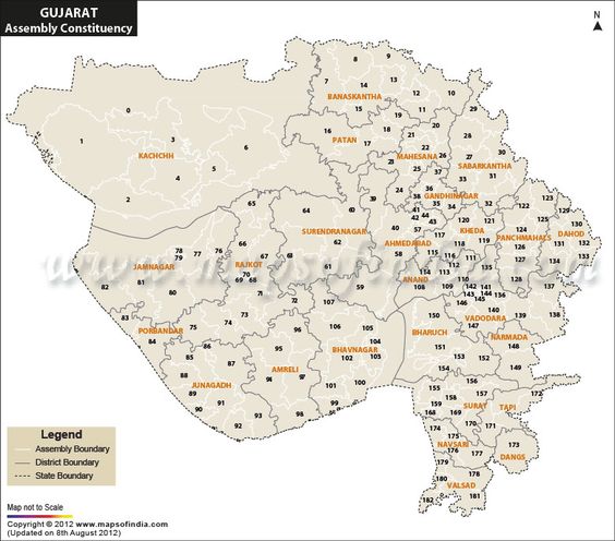 Gujarat Assembly Result Map