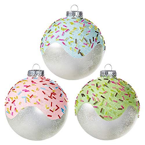 Raz Imports 2020 4-Inch Pinecone Ball Ornament Assortment of 2