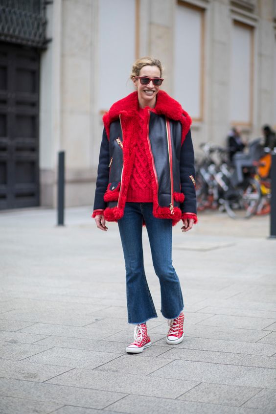 Our favorite street style looks from outside the shows over the weekend.