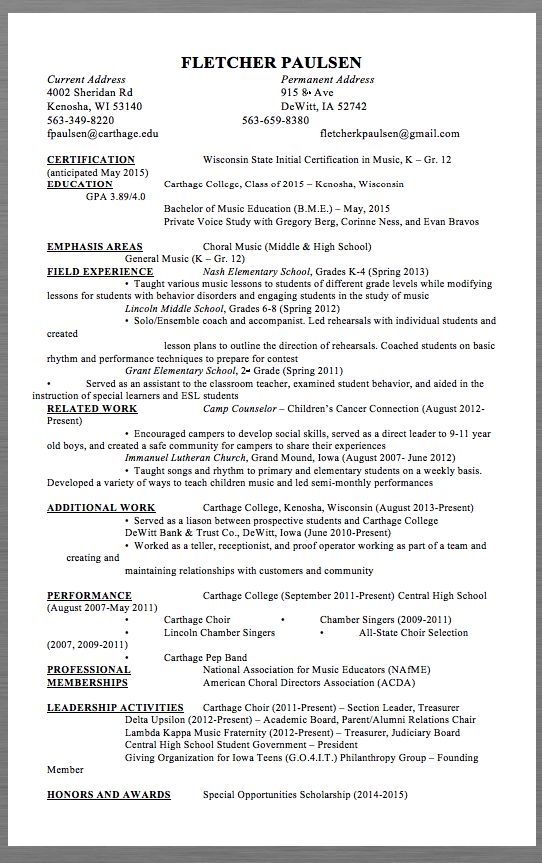 Camp Counselor Resume Samples FLETCHER PAULSEN Current Address - college counselor resume Camp Counselor Resume Samples FLETCHER PAULSEN Current Address - college counselor resume
