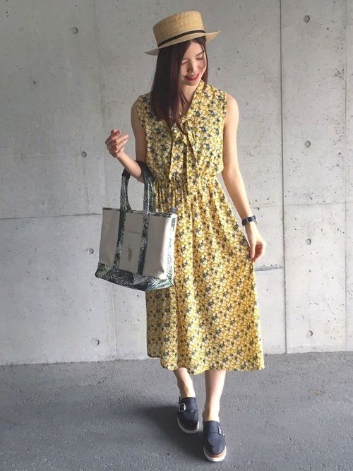 ずん Dholicのワンピースを使ったコーディネート Wear イエロー ワンピース ファッション ワンピース ずん Dholicのワンピースを使ったコーディネート Wear イエロー ワンピース ファッション ワンピース