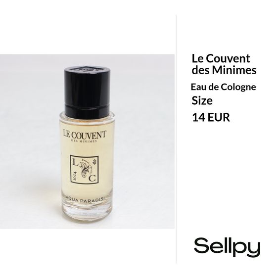 Quality assured eau de cologne from the brand le couvent des minimes in used condition.