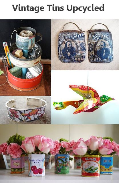 Upcycled: Vintage Tea, Spice, & Biscuit Tins